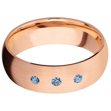 14K Rose Gold + Satin Finish