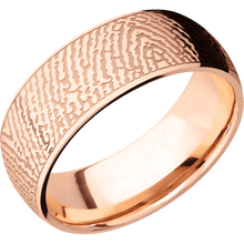 14K Rose Gold + Polish Finish