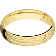 14K Yellow Gold + Polish Finish