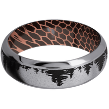 Tantalum + Stone , Polish Finish + Superconductor Noir
