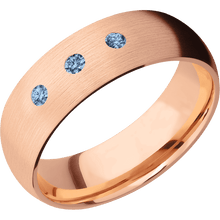 14K Rose Gold + Satin Finish