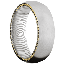 14K White Gold + Satin Finish