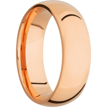 14K Rose Gold + Polish Finish