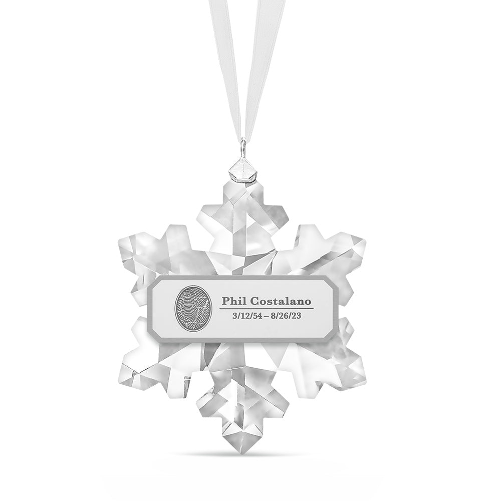 Snowflake Memorial Ornament