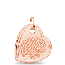Rose Gold Offset Heart Pendant
