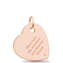 Rose Gold Offset Heart Pendant