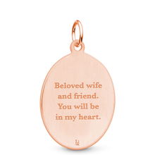 Rose Gold Oval Pendant