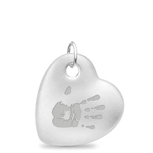 Stainless Steel Offset Heart Pendant