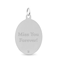 Stainless Steel Oval Pendant