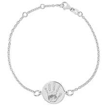 Sterling Silver Disc Charm Bracelet