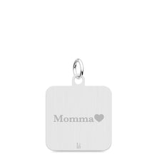 Sterling Silver Square Charm