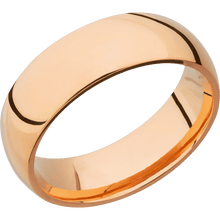 14K Rose Gold + Polish Finish