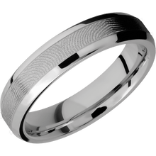 14K White Gold + Sand , Polish Finish