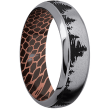 Tantalum + Stone , Polish Finish + Superconductor Noir