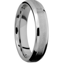 14K White Gold + Sand , Polish Finish