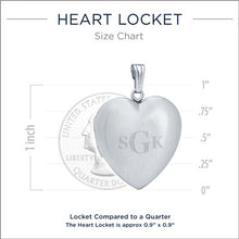 Sterling Silver Heart Locket - Legacy Touch -- Dev