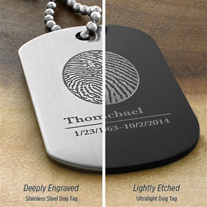Ultralight Aluminum Dog Tag - Legacy Touch -- Dev