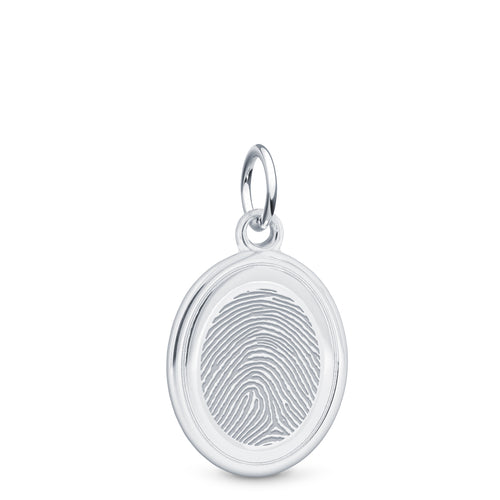 Sterling Silver Oval Charm - Legacy Touch -- Dev
