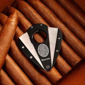 Xikar Xi1 Cigar Cutter - Black Anodized Aluminum - Legacy Touch -- Dev