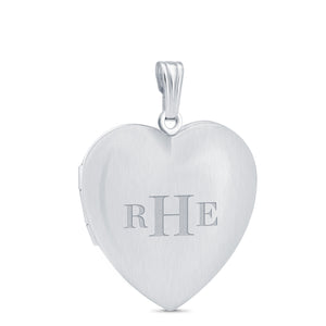 Sterling Silver Heart Locket - Legacy Touch -- Dev