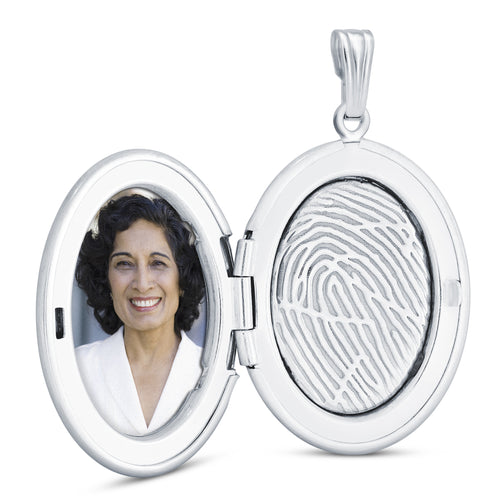 Sterling Silver Oval Locket - Legacy Touch -- Dev