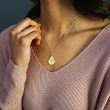 14k Yellow Gold Tear Drop Pendant - Legacy Touch -- Dev