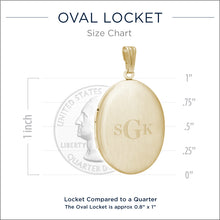 14k Yellow Gold Oval Locket - Legacy Touch -- Dev