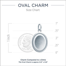 Sterling Silver Oval Charm - Legacy Touch -- Dev