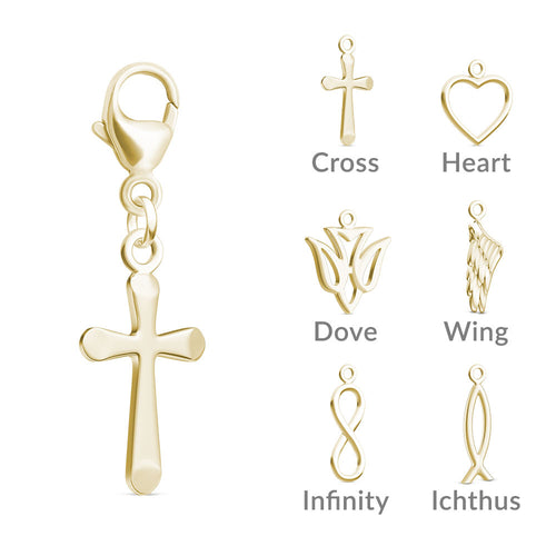 14K Gold Symbolic Charm For Bracelet