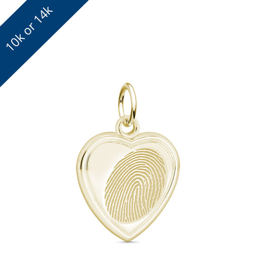 Yellow Gold Heart Charm