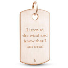 Rose Gold Dog Tag Pendant
