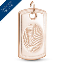 Rose Gold Dog Tag Pendant