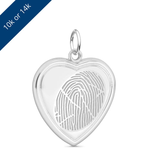 White Gold Heart Pendant