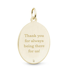 Yellow Gold Oval Pendant