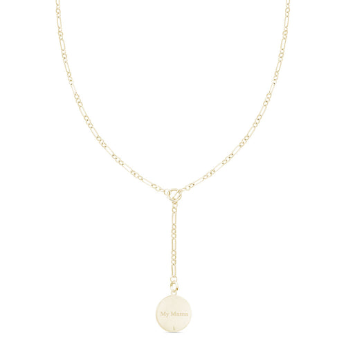 14k Yellow Gold Lariat Necklace