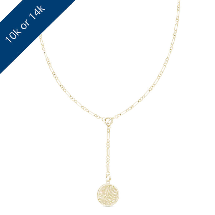Yellow Gold Lariat Necklace