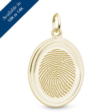 Yellow Gold Oval Pendant