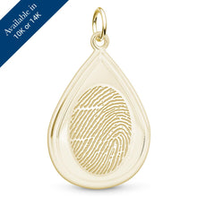 Yellow Gold Tear Drop Pendant